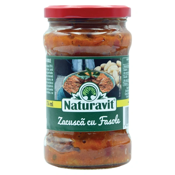 ZACUSCA CU FASOLE NATURAVIT 314 GR