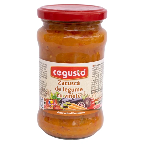 ZACUSCA DE LEGUME CU VINETE CEGUSTO CONSERVFRUCT 350 GR