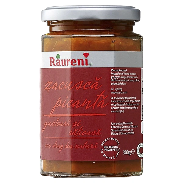 ZACUSCA PICANTA 300 GR RAURENI