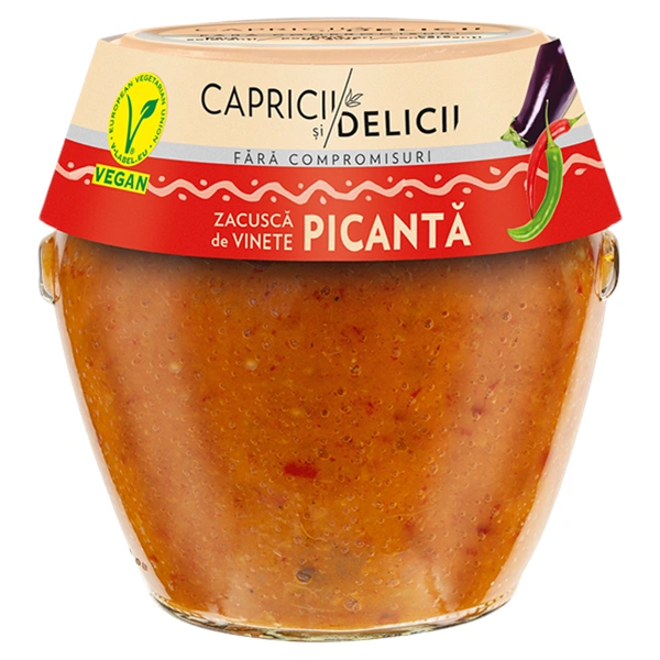 ZACUSCA PICANTA MANDY CAPRICII SI DELICII 550 GR