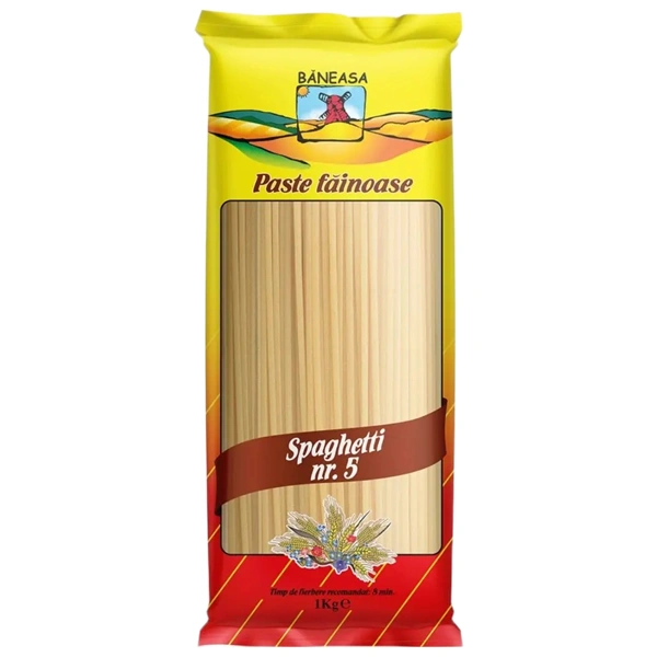 PASTE FAINOASE BANEASA SPAGHETTI NR 5 1 KG
