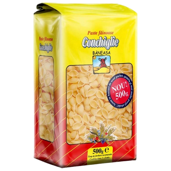 PASTE FAINOASE PATRAT CONCHIGLIE BANEASA 500 GR