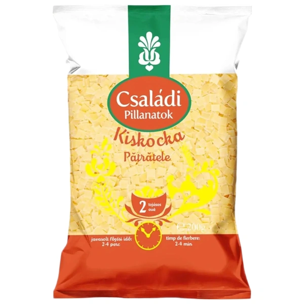 PASTE FAINOASE PATRATELE CU 2 OUA CSALADI 200 GR