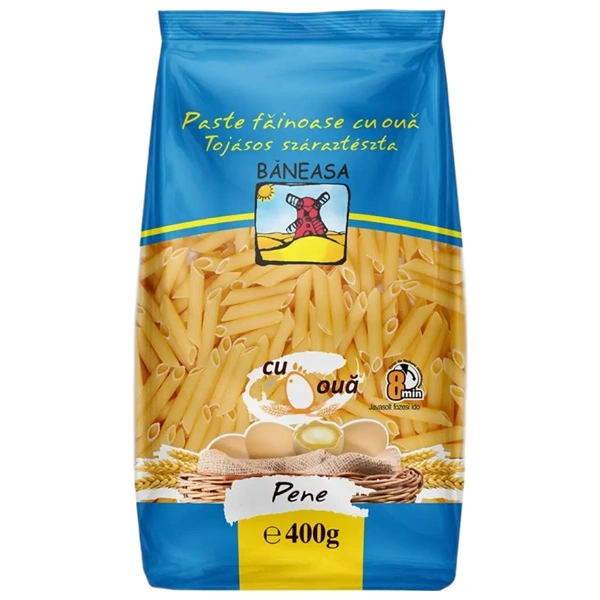 PASTE FAINOASE PENNE CU OUA BANEASA 400 GR
