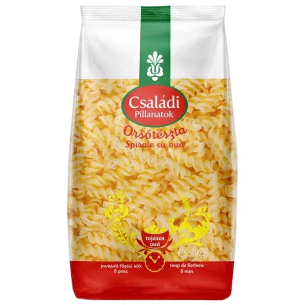PASTE FAINOASE SPIRALE CU 2 OUA CSALADI 500 GR