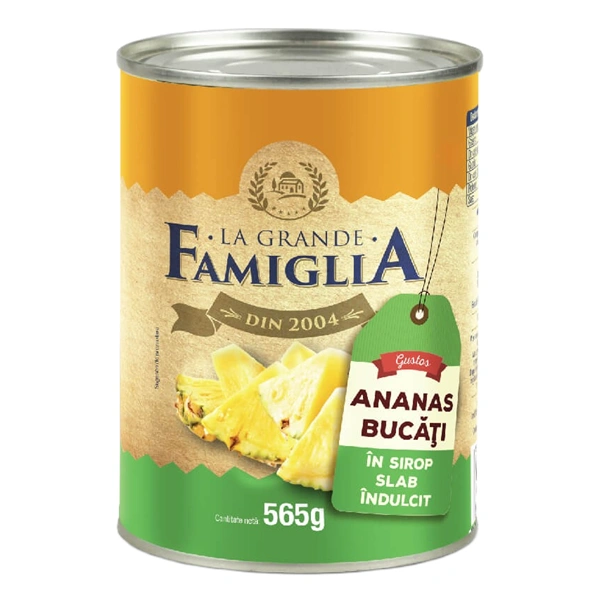 COMPOT ANANAS BUCATI LA GRANDE FAMIGLIA 565 GR