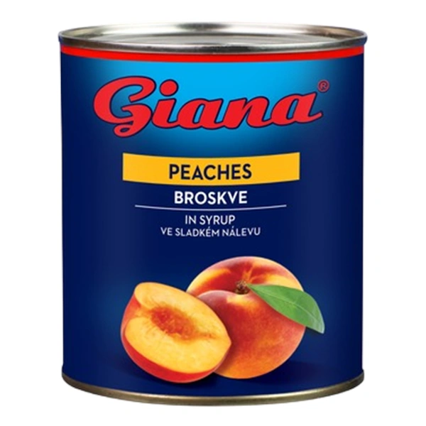 COMPOT DE PIERSICI DECOJITE JUMATATI IN SIROP GIANA 850 ML