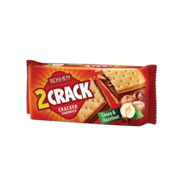 BISCUITI 2 CRACK CU UMPLUTURA DE ALUNE SI CACAO ROSHEN 235 GR