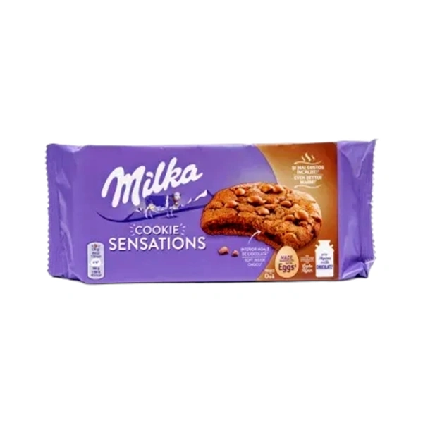 BISCUITI COOKIE SENZATIONS CACAO MILKA 156 GR