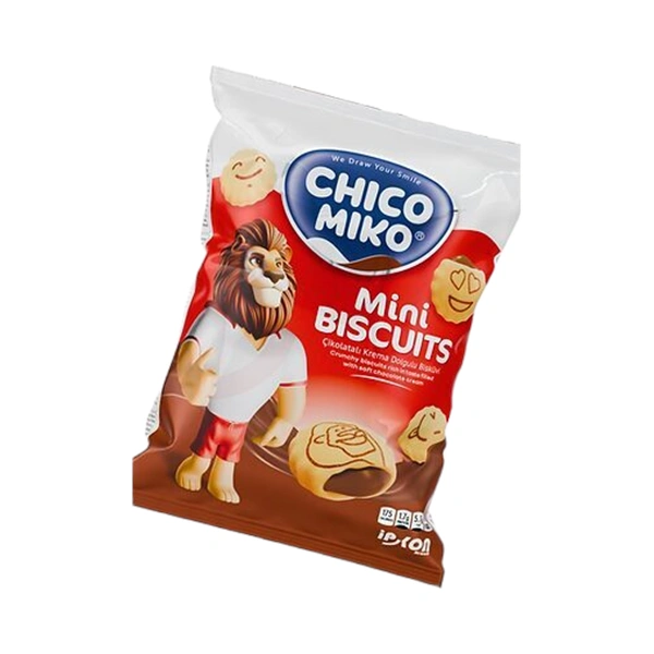 BISCUITI CU CREMA DE CIOCOLATA CHICO MIKO 24 BUCATI 30 GR