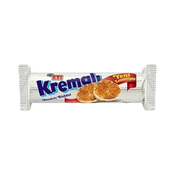 BISCUITI CU CREMA DE VANILIE MAGIC KREMALI ETI 45 GR