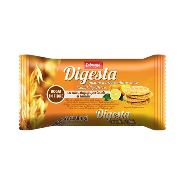 BISCUITI DIGESTA STAFIDE PORTOCALE 50 GR