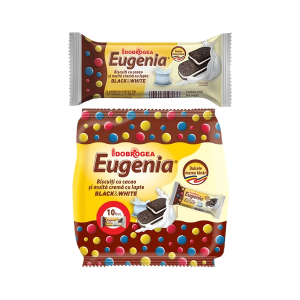 BISCUITI EUGENIA BLACK VHITE DOBROGEA 36 GR