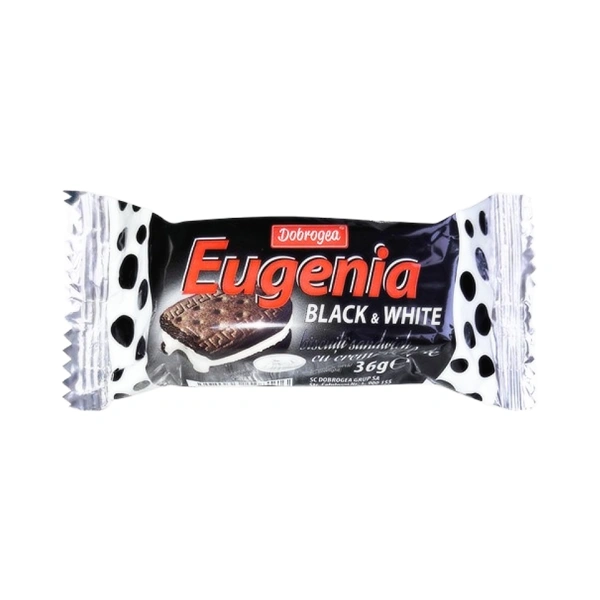 BISCUITI EUGENIA BLACKWHITE DOBROGEA 36 GR