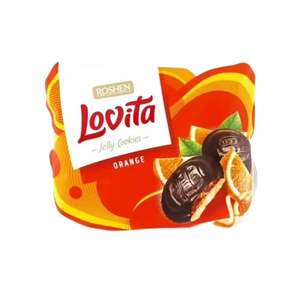 BISCUITI LOVITA CU JELEU DE PORTOCALE M ROSHEN 420 GR