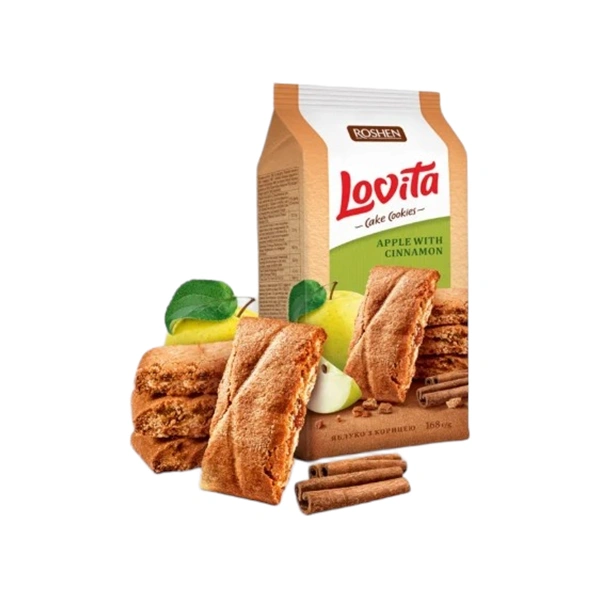 BISCUITI LOVITA MAR SI SCORTISOARA 16PCS ROSHEN 168 GR