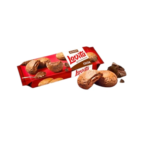 BISCUITI LOVITA SOFT CREAM CU CACAO ROSHEN 127 GR