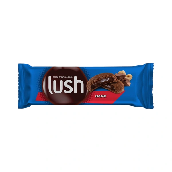 BISCUITI LUSH ORIGINAL UMPLUTI CU CREMA DE CIOCOLATA NEAGRA 51 GR