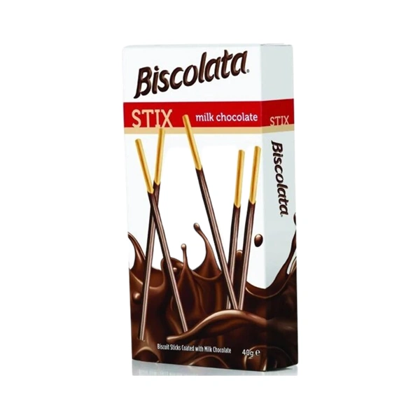 BISCUITI STIX CU CIOCOLATA CU LAPTE BISCOLATA 40 GR