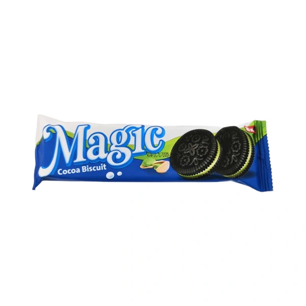 BISCUIȚI CROCANȚI CU CREMĂ FINĂ DE FISTIC MAGIC CREMALI 65 GR
