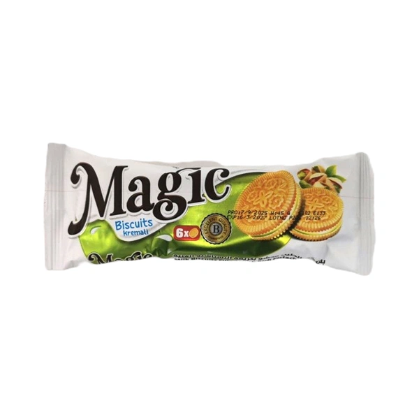 BISCUIȚI MAGIC KREMALI CU CREMĂ DE FISTIC 45 GR