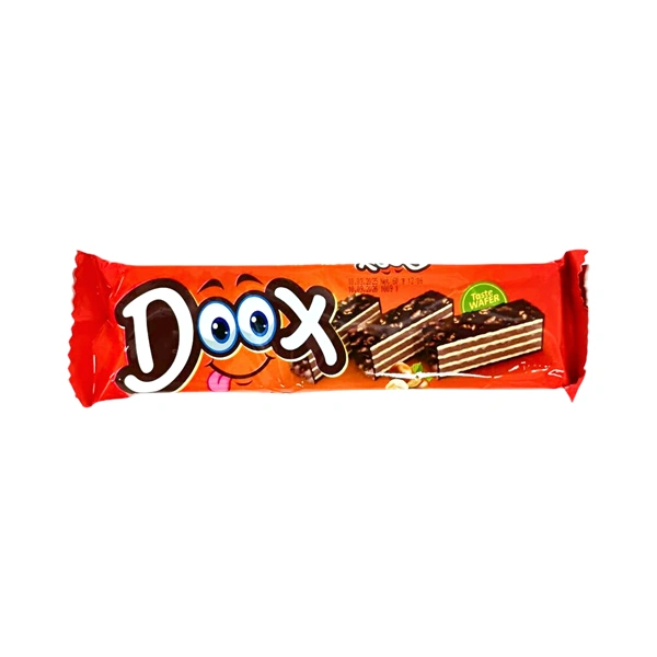 NAPOLITANĂ GLAZURATĂ DOOX CU ALUNE ȘI CIOCOLATĂ 60 GR