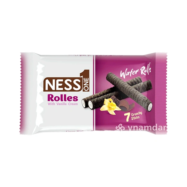 NAPOLITANE RULOU DE CIOCOLATA CU CREMA DE VANILIE NESS ONE 28 GR