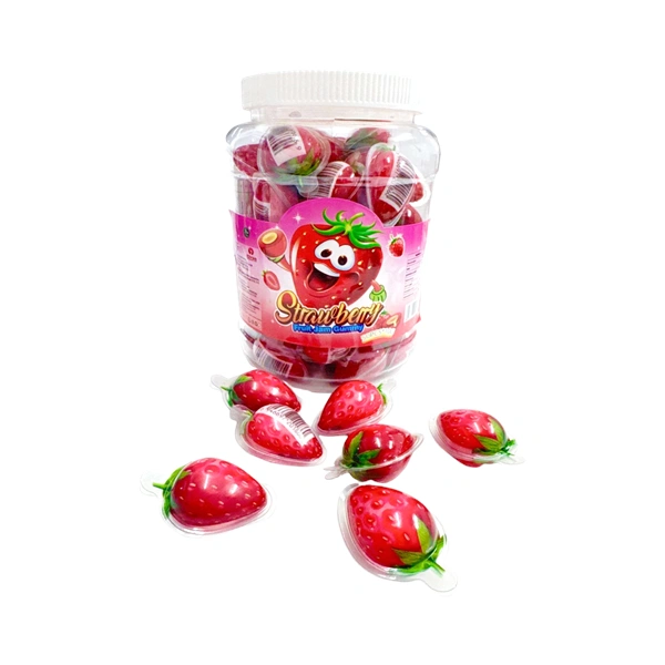 JELEU IN FORMA DE CAPSUNI 50 BUC BOL 10 GR