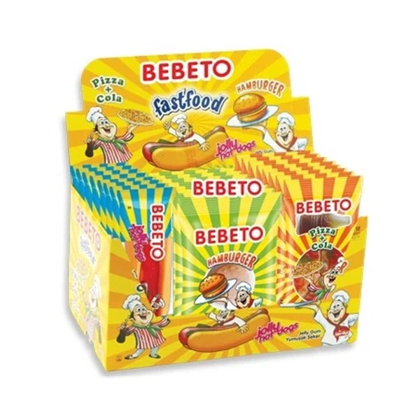 JELEURI BEBETO FAST FOOD 24 X 30 GR