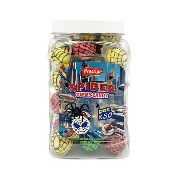 JELEURI CU AROMĂ DE FRUCTE SPIDER GUMMY PRESTIGE 50 BUCATI 8 GR