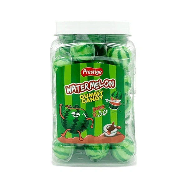 JELEURI CU AROMĂ DE PEPENE VERDE GUMMY PRESTIGE 50 BUCATI 8 GR