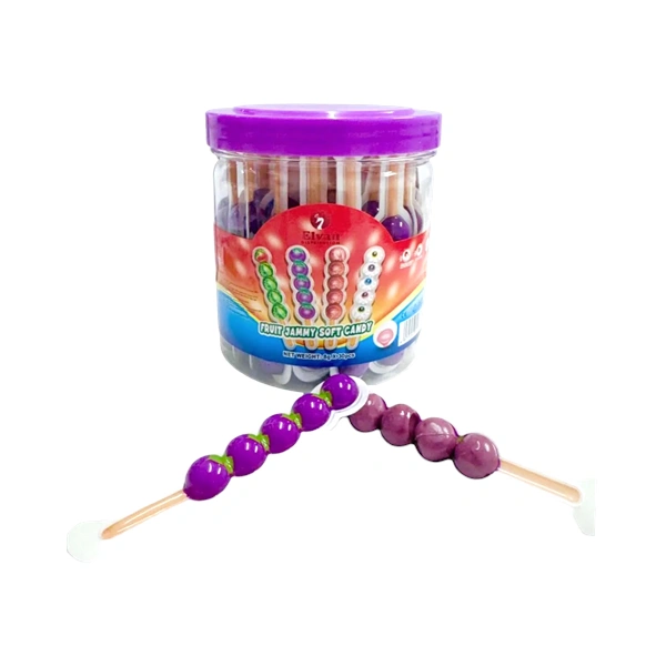 JELEURI CU FRUCTE FRUIT JAMMY GRAPES „STICKS” 8 GR