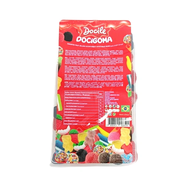 JELEURI DOCILE RED & BLACK BERRIES 900 GR
