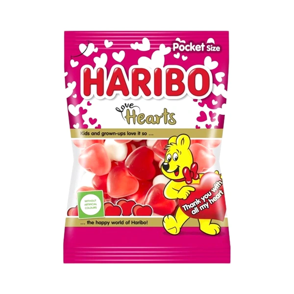 JELEURI HARIBO LOVE HEARTS 100 GR