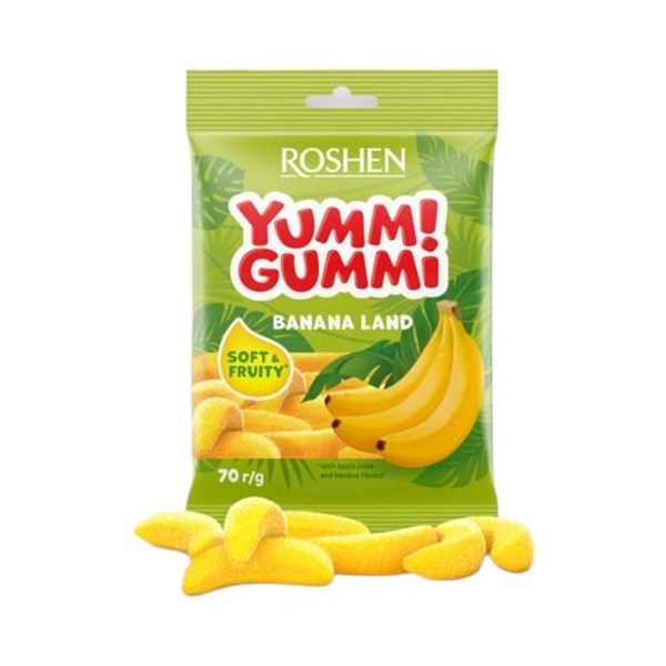 JELEURI YUMMI GUMMI BANANA LAND ROSHEN 70 GR