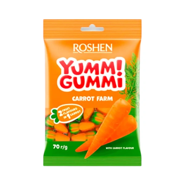 JELEURI YUMMI GUMMI CARROT FARM ROSHEN 70 GR