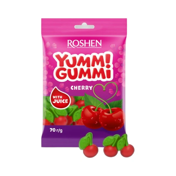 JELEURI YUMMI GUMMI CHERRY ROSHEN 70 GR
