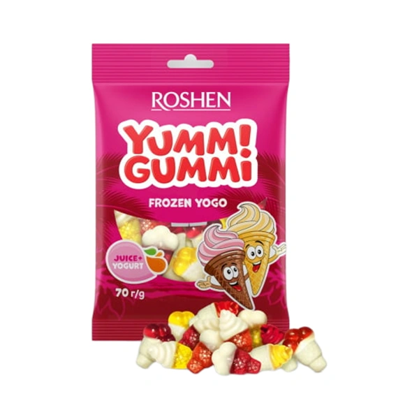 JELEURI YUMMI GUMMI FROZEN YOGO ROSHEN 70 GR