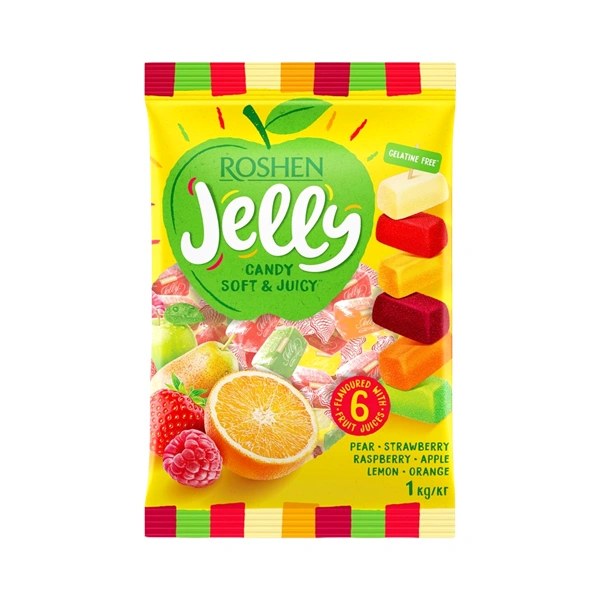 MIX DE JELEURI ROSHEN JELLY GUST DE FRUCTE 200 GR