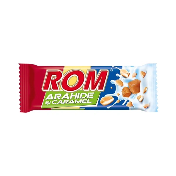 BATON CIOCOLATA ROM ARAHIDE SI CARAMEL KANDIA 29 GR