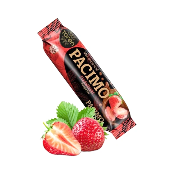 BATON DE CIOCOLATA CU CREMA DE CAPSUNI PACIMO 23 GR