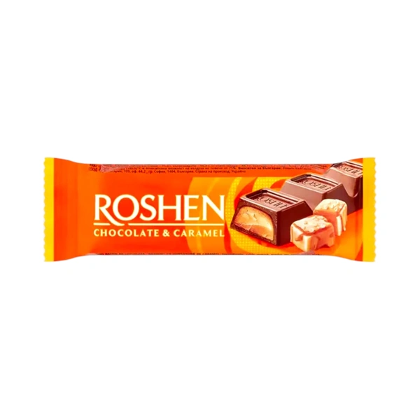 BATON DE CIOCOLATA CU CREMA DE CARAMEL ROSHEN 30 GR