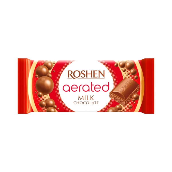 CIOCOLATA AERATA CU LAPTE ROSHEN 80 GR