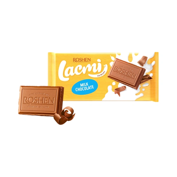 CIOCOLATA CU LAPTE ROSHEN LACMI 90 GR