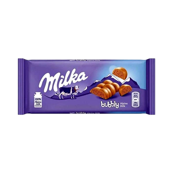 CIOCOLATA LAPTE BUBBLY MILKA 90 GR