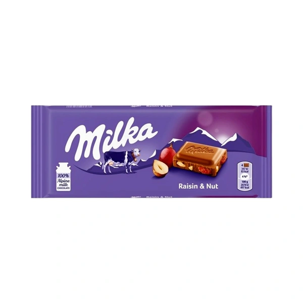 CIOCOLATA RAISIN NUT MILKA 100 GR