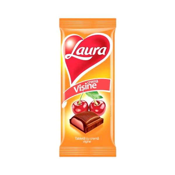 TABLETA CIOCOLATA CU VISINE LAURA 92 GR