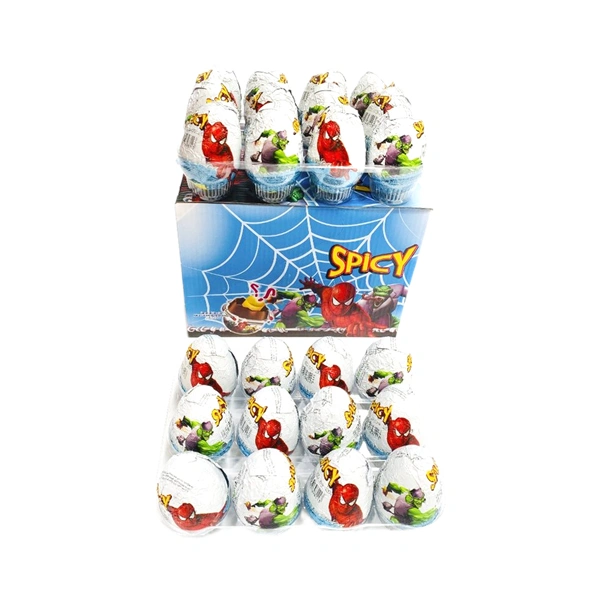 OU DE CIOCOLATA CU SURPRIZE SPIDER MAN 25 GR