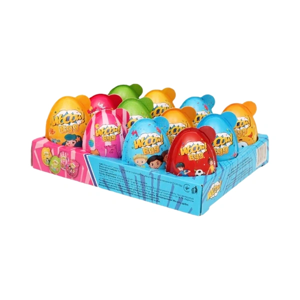 WOOOW EGG OU CU SURPRIZĂ PENTRU FETE SI BĂIEȚI DULCE ȘI DISTRACTIV 15 GR