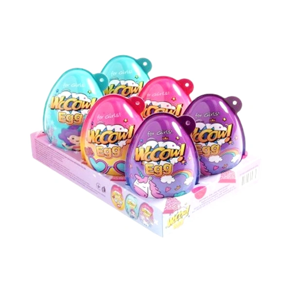 WOOOW EGG OU CU SURPRIZE PENTRU BĂIEȚI CIOCOLATĂ ȘI JUCĂRIE ÎNTR UN SINGUR CADOU 40 GR